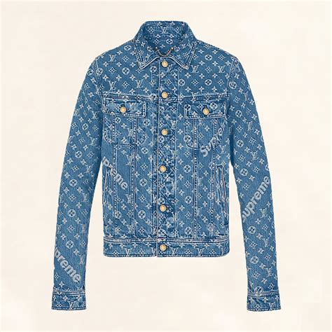 denim supreme louis vuitton jacket